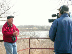 Jon Duerr taping interview